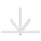Ekena Millwork Kennewick Architectural Grade PVC Gable Bracket, 96"W x 64"H x 4"D x 6"F, 16/12 Pitch GBP096X64X0406KEN00 - alternate 2